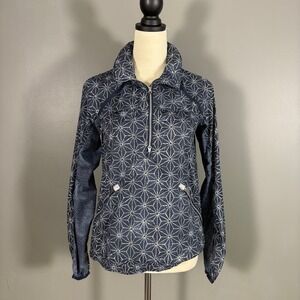 Lululemon Miss Misty Pullover Windbreaker Jacket 6 Geometric Inkwell Sashiko